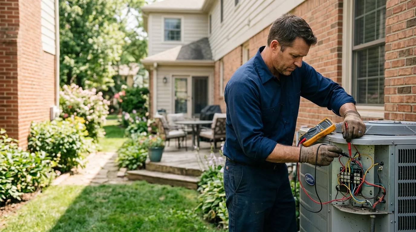 HVAC technician working near Red Feather Lakes, CO